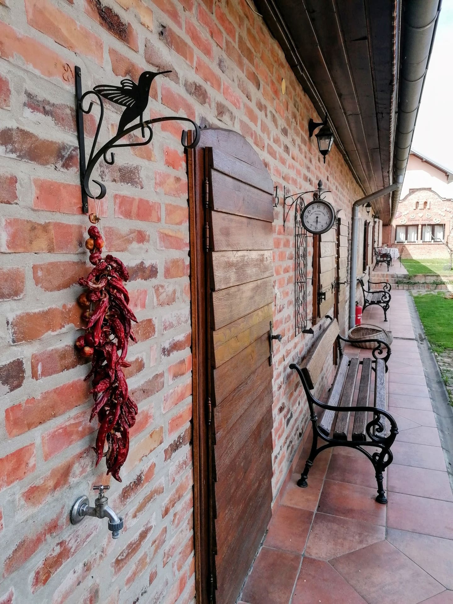 Ristra paprika na ulazu